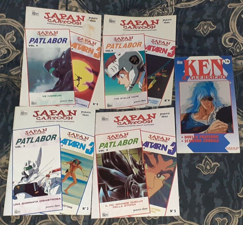 Lotto fascicoli vhs anime - lotto,