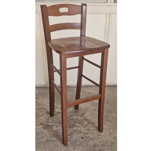 Sgabello legno noce scuro h - sgabello,