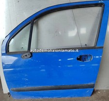 Porta anteriore sx Daewoo Matiz blu (presenza graffi)NUDA