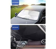 Parasole Per Auto Parabrezza Anteriore Ombrello Portatile Pieghevole 125x65cm