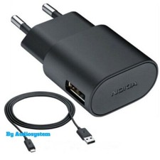 CARICA BATTERIA ORIGINALE NOKIA +CAVO MICRO USB CARICATORE VELOCE FAST RAPIDO