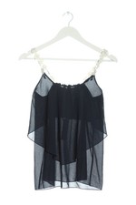 LUCKY STAR Top con bretelline Donna Top Taglia IT 40 nero stile casual