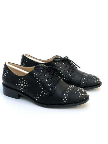 Zara woman scarpe brogue nere - woman,