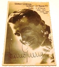 CV- Cartolina autografo Learco