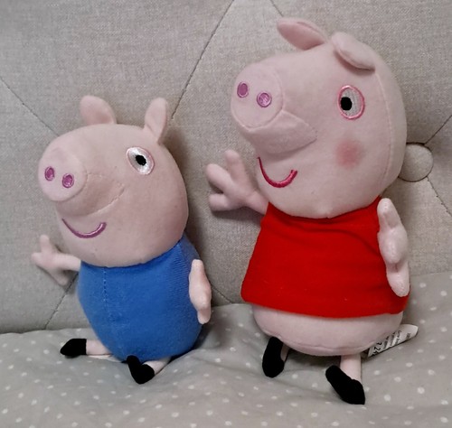 Coppia peluche peppa pig - peppa,