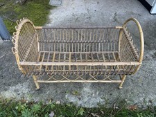 Splendida  Culla Vintage Anni ‘60  in Vimini. Rarissima