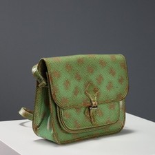 Naj Oleari Borsa Vintage Tela con Cagnolini Italia Anni 80-90 Originale