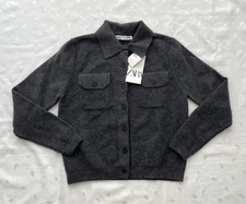 NWT ZARA Collared Cardigan