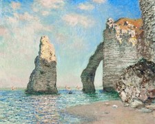 Claude Monet Le scogliere di Étretat QUADRO VINTAGE poster stampa decorazione casa
