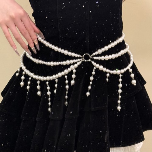 Lady bady chain faux - bady, pearl