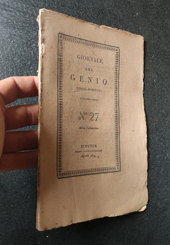 Giornale del genio - genio, 1819