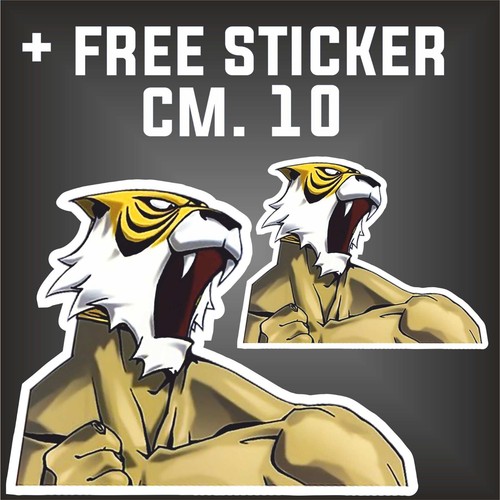 Adesivo decal uomo tigre - adesivo,