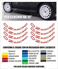 Adesivi kit Cerchi OZ Racing 15" Ford Delta Martini Tuning sport decals stickers
