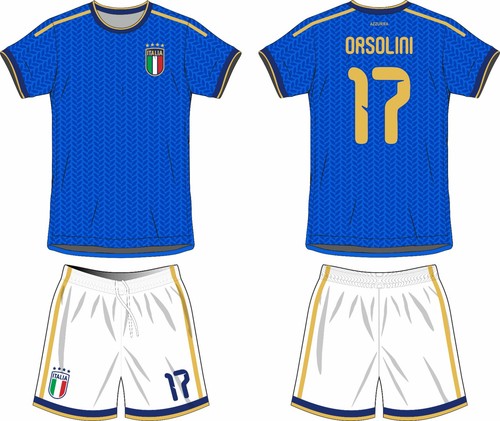 Completo calcio italia azzurri - calcio,