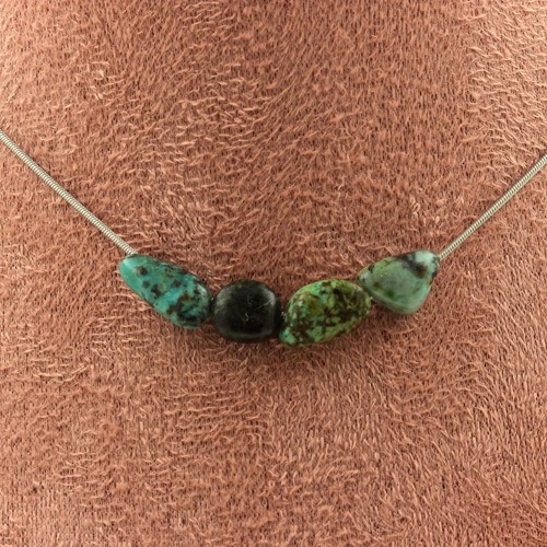Collana perle turchesi - 4,