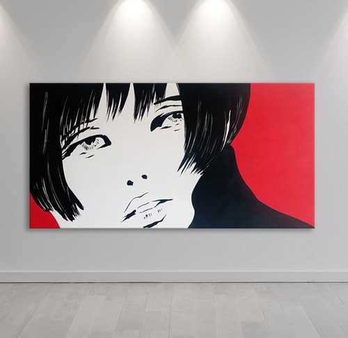 Quadro moderno dipinto mano - quadro,