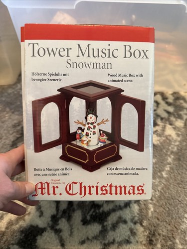 Music box christmas tower - music,