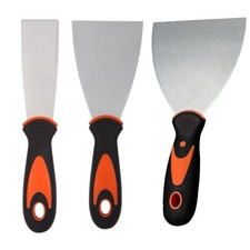 Set 3 Spatole in Acciaio Inox  50mm, 75mm, 100mmSpatole per Stucco Raschietto pe