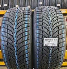2x GOMME TERMICHE 205/55 R16 91H CEAT WINTERDRIVE PNEUMATICI USATI INVERNALI 