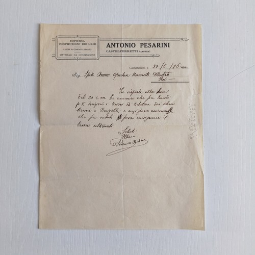 1936 antonio pesarini impresa - pesarini,