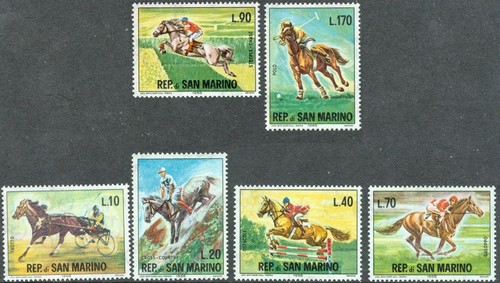 San marino 1966 ippica - ippica, 6v
