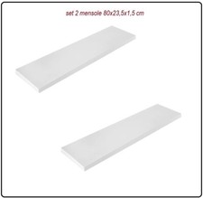 2 mensole in legno da parete