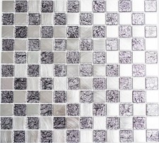 Piastrelle mosaico alluminio - piastrelle,