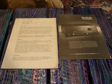 AUDIO GENERAL AGI 511a Preamplificatore Rivenditore SPEC Manuale Proprietario + Brochure