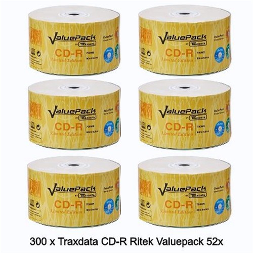 300 traxdata r ritek - cd-r,