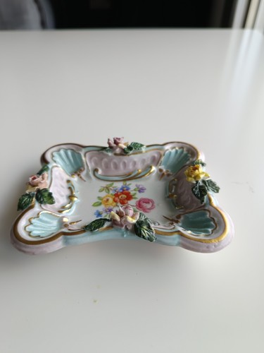 Vide poche porcelaine saxe - vide-poche,
