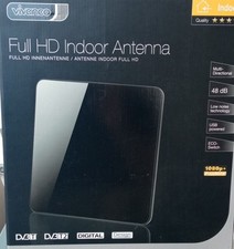 Antenna TV Interna Amplificata HDTV DTT DVB Potente  Digitale