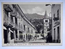 ST Saint VINCENT Valle D'Aosta Pasticceria Biancheri Hotel Leon d'Oro cartolina
