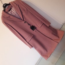 Cappotto classico BUGIARDA colore rosa polvere lana cotta tg.50 (NUOVO)
