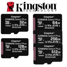 MICRO SD SDHC 32G 64G 128GB 512GB 100MB/S KINGSTON SCHEDA MEMORIA CARD CLASSE 10