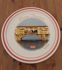 Piatto Pubblicitario ACQUA FERRARELLE - Pizza Toscana - Firenze Ponte Vecchio