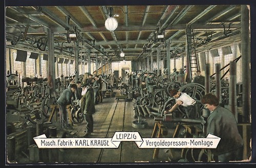 Leipzig maschinenfabrik - ak, leipzig,