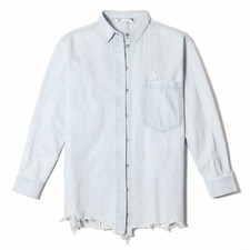 Zara camicia denim donna S blu