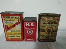 Lotto scatole latta polvere - lotto,