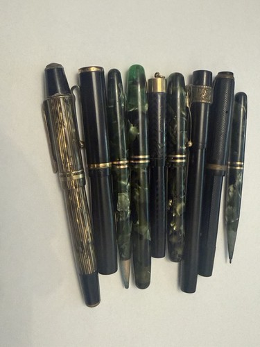 Lotto penne stilografiche - , e