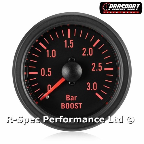 Kit manometro 52mm rosso - 52mm,