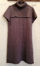 Robe pull violette laine et