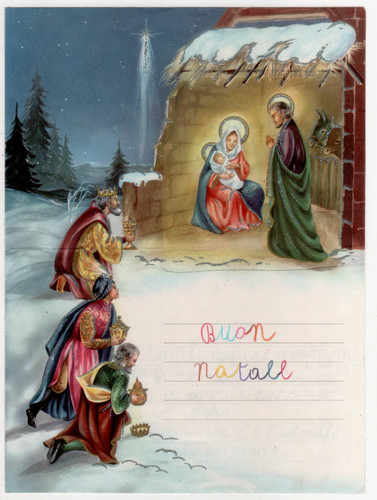 Letterina natale con - di,