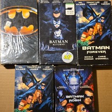  Batman VHS Lot of 5 Tim