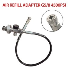 Paintball Stazione di Riempimento HPA Kit Ricarica PCP Adattatore 4500psi con Tubo 60cm