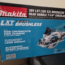 Makita XSR01PT 18 V X2 LXT 7-1/4 pollici Kit seghetto circolare con 2 batterie (5 Ah) nuovo