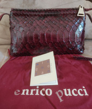 POCHETTE BORSA TRACOLLA ENRICO PUCCI IN PELLE CON CERTIFICATO