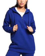 Adidas Felpa Blu Lunga Con Zip
