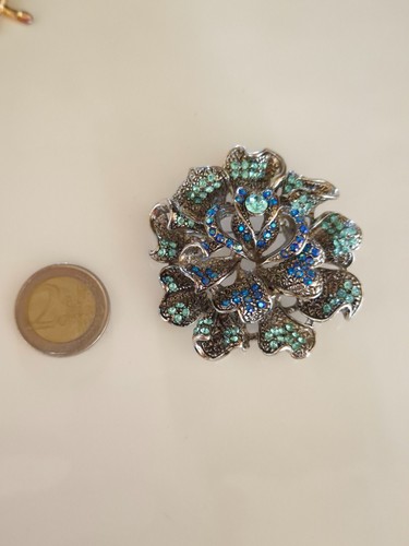 Grande spilla fiore vintage - grande,
