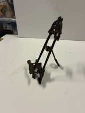 Cavalletto da tavolo vintage in ottone ornato piatto, portafoto o libri