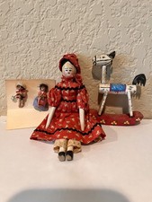 Antica bambola piolo in legno